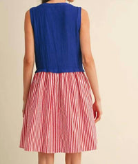 Anniewear - Stars & Stripes Sweetheart Mini Dress