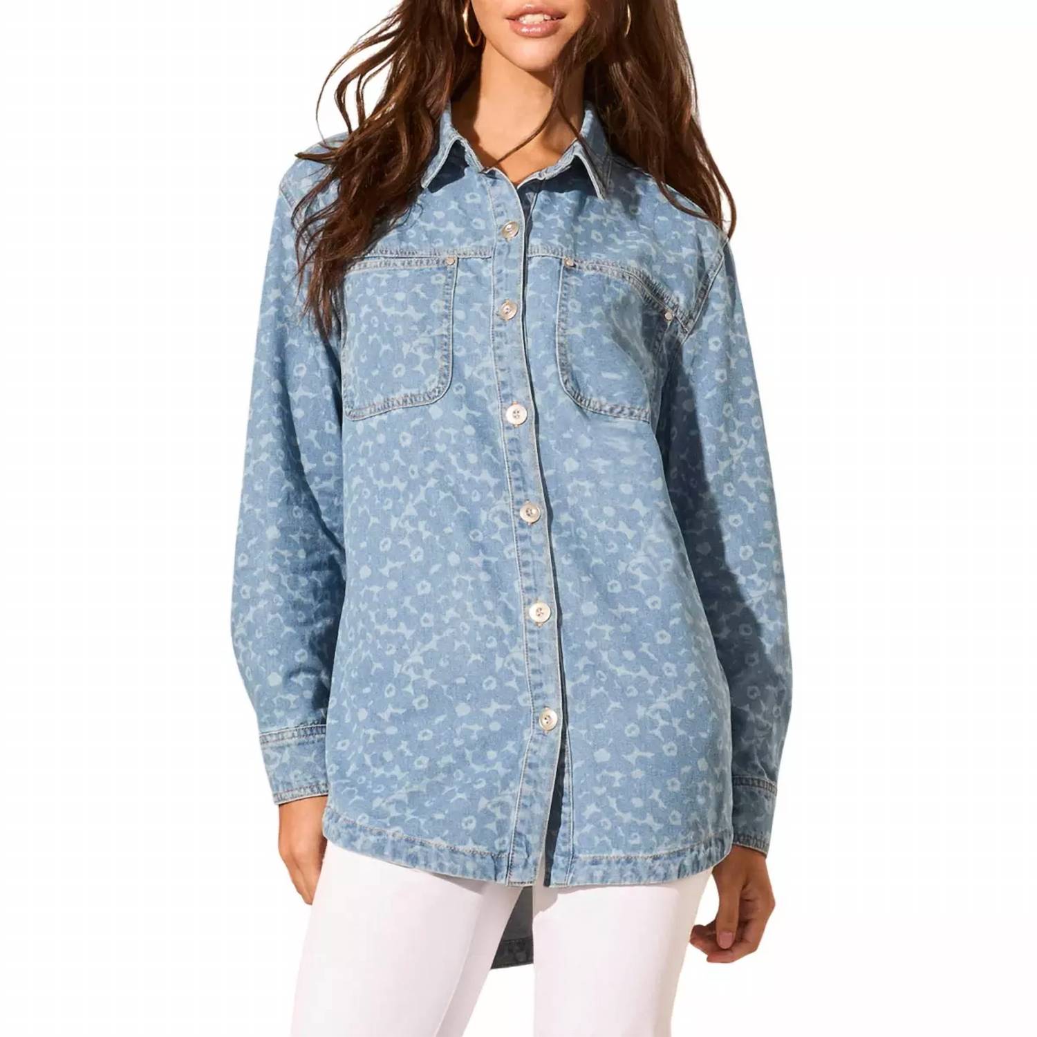Tribal - Light Printed Jean Overshirt