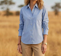 Karen Kane - Ruched Sleeve Button-Up Shirt