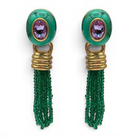 Michael Nash Jewelry - Women's Grace Malachite Resin Earrings