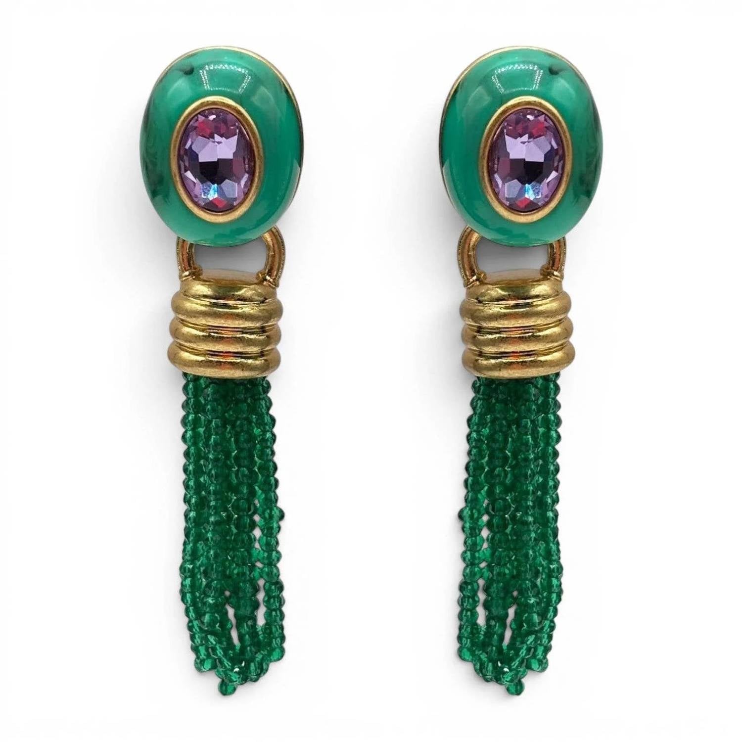 Michael Nash Jewelry - Women's Grace Malachite Resin Earrings