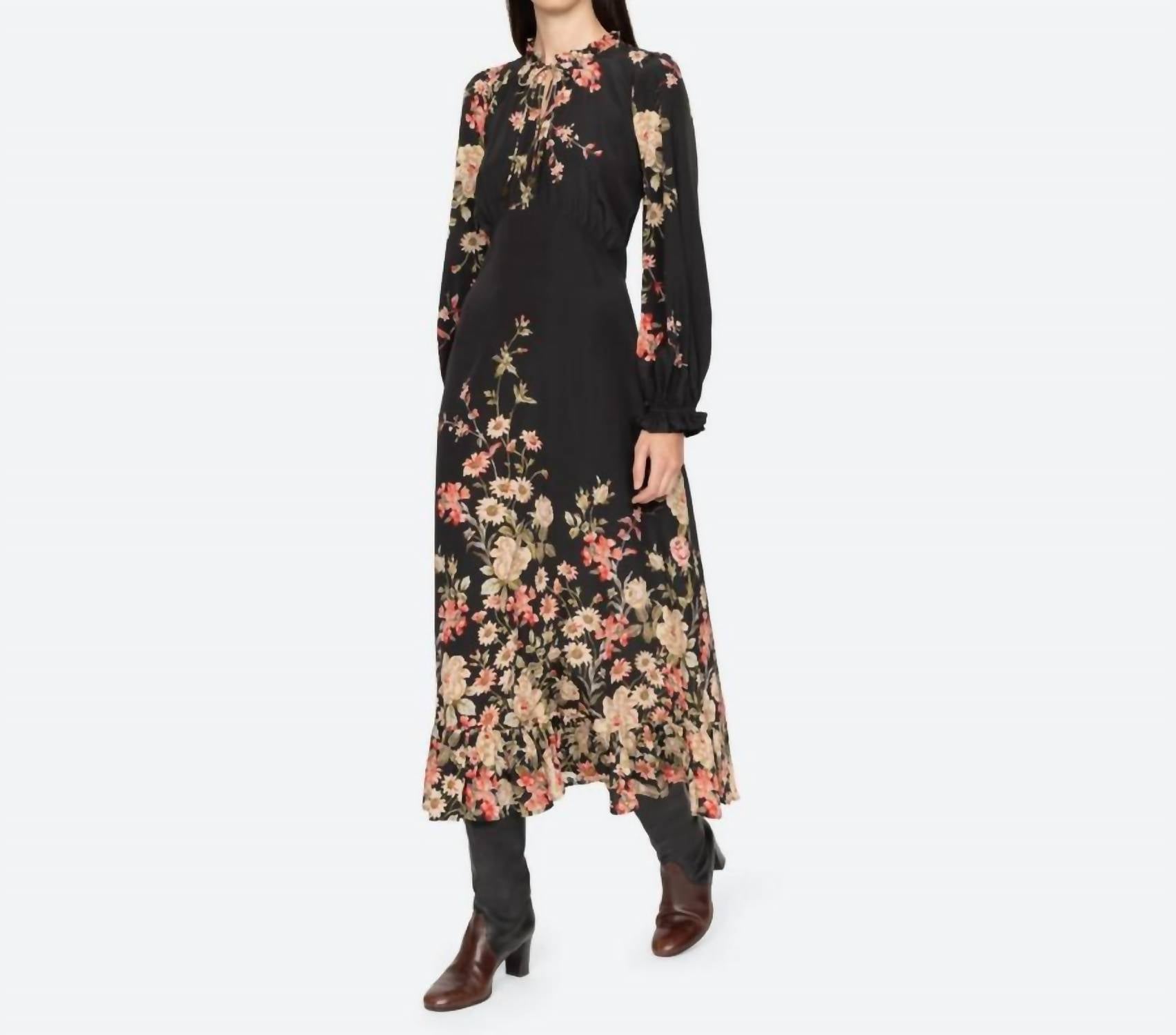 Sea - Jolie Long Sleeve Midi Dress