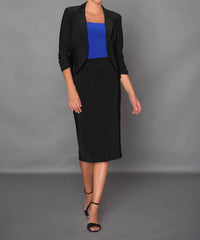 Joseph Ribkoff - Black Mid Calf Skirt