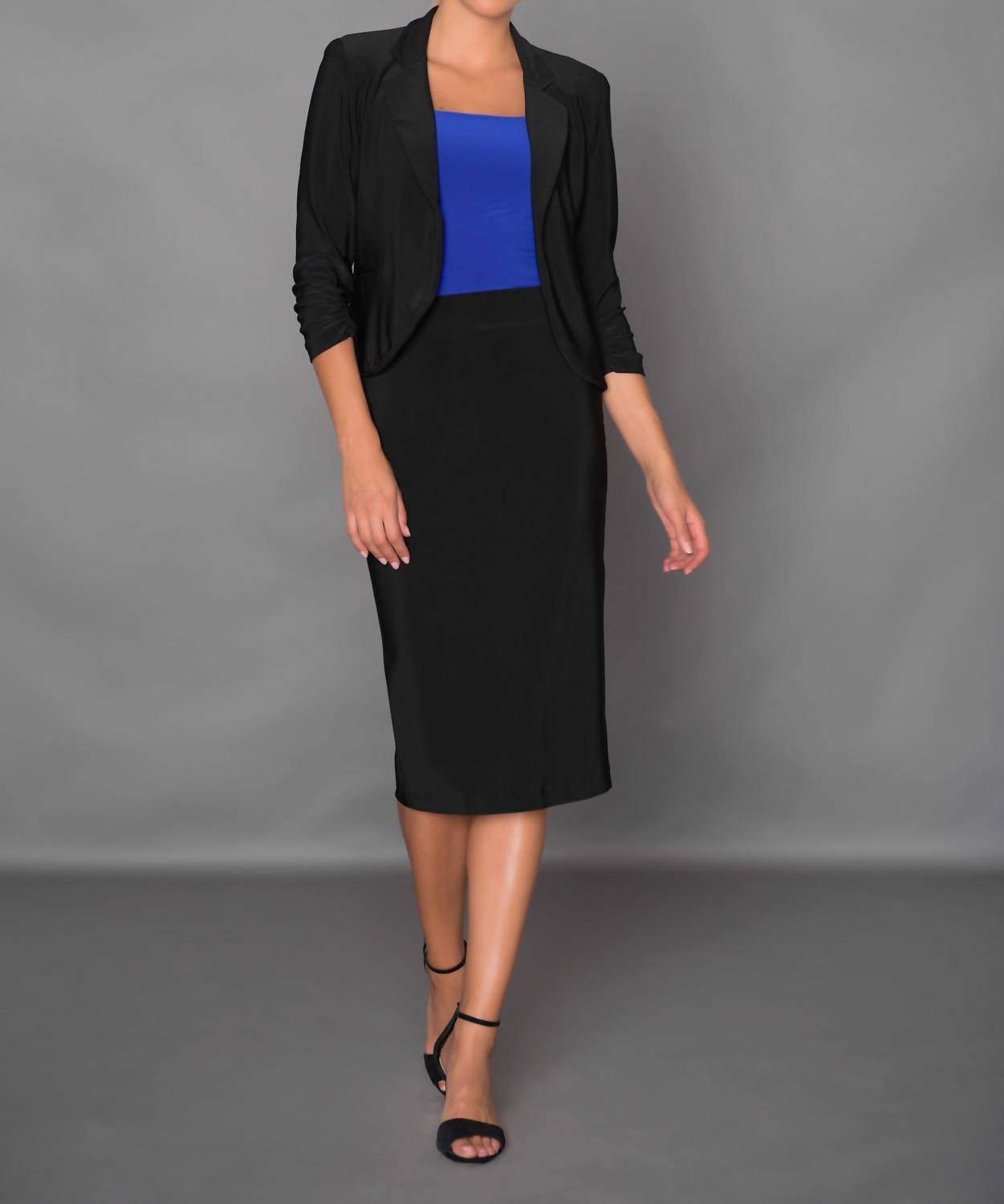 Joseph Ribkoff - Black Mid Calf Skirt