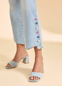 Fdj - Pull-on Boot Crop Denim Jeans