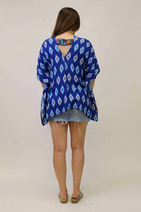 Embroidered Poncho Top