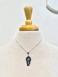 Al Zuni Global Jewelry - Women's Mother Of Pearl Pendant On Sterling Silver Chain Necklace