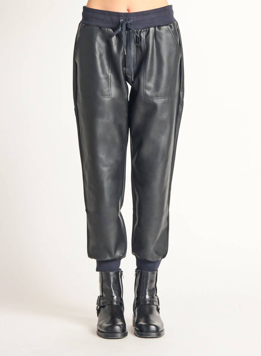 Dex - FAUX LEATHER JOGGER