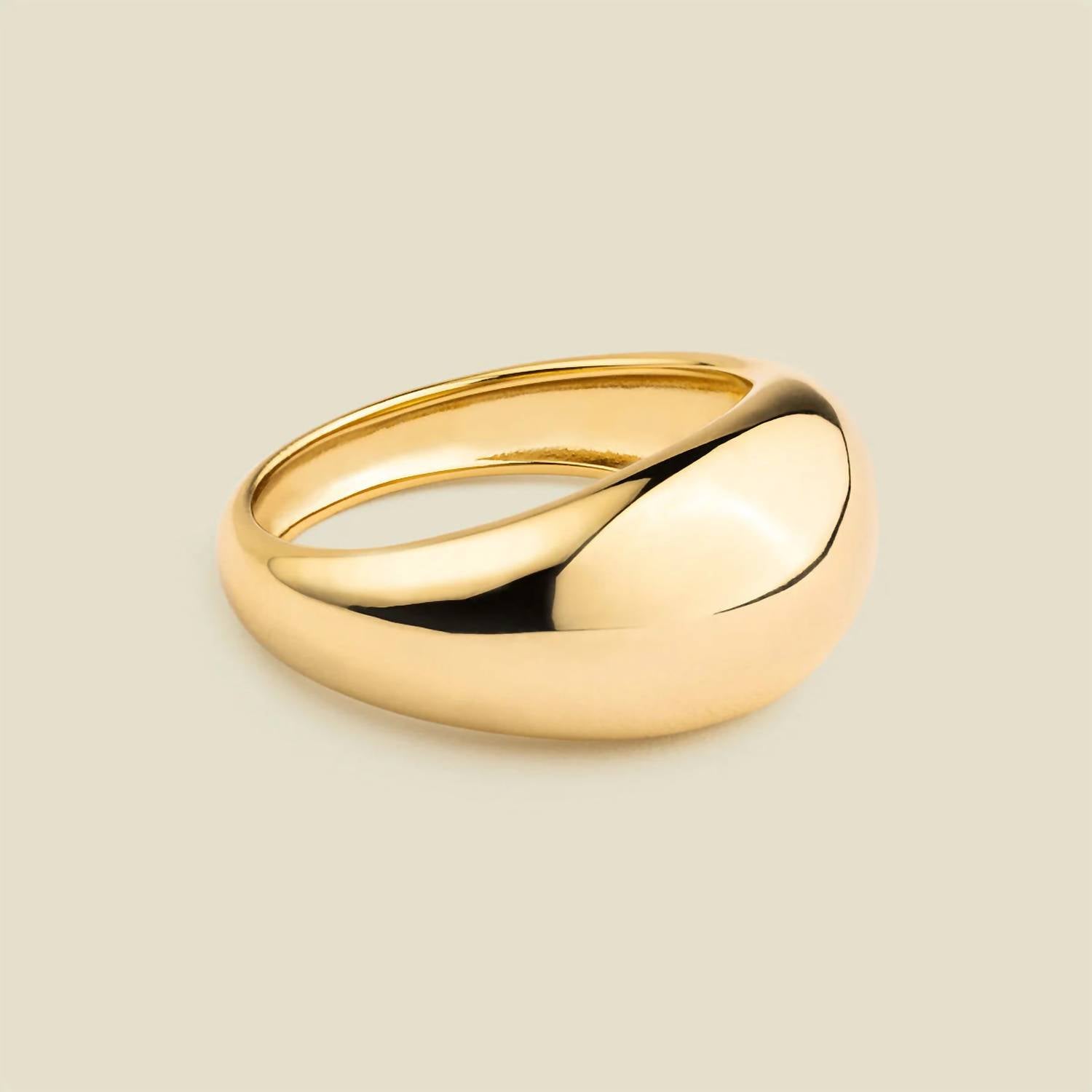 Made By Mary Women's Gloss Ring in gold - women's jewelry