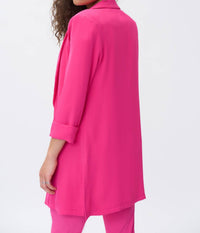 Joseph Ribkoff Danielle Dazzle Longline Blazer in pink - women's jacket - view 4