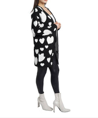 Love Token - Hearts Long Sleeve Cardigan