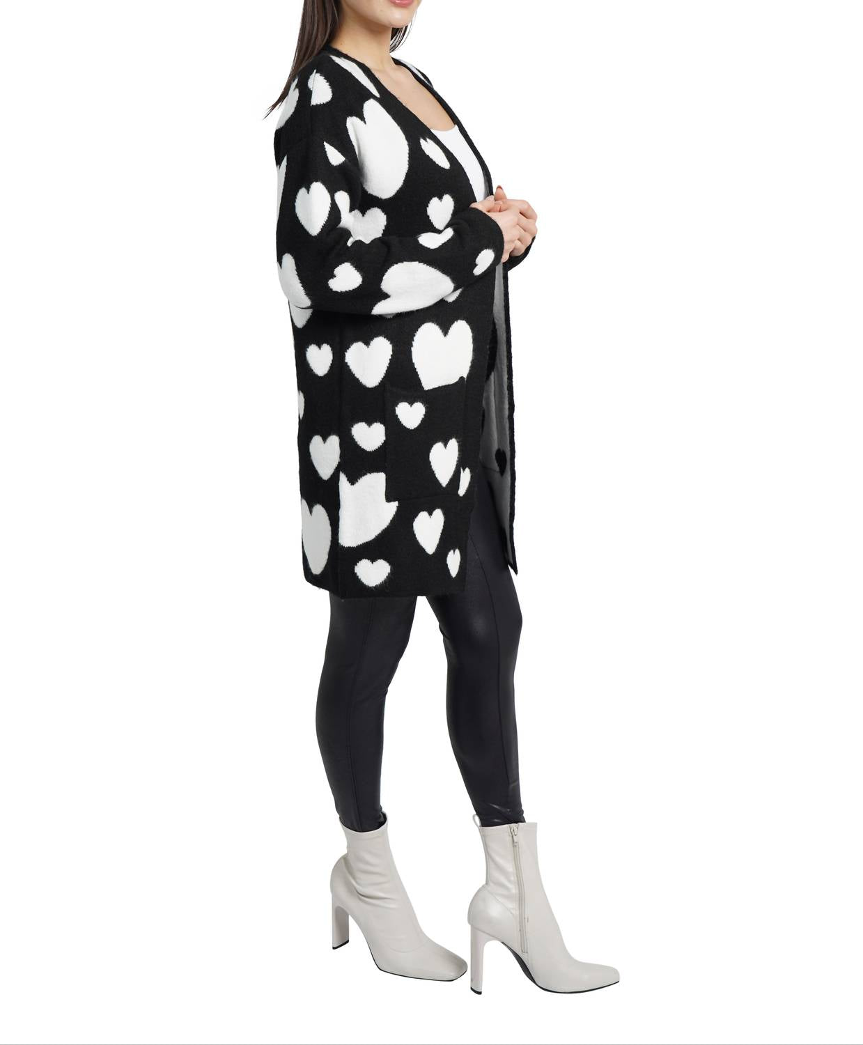 Love Token - Hearts Long Sleeve Cardigan