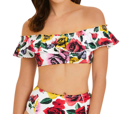 Vera Bradley - Layla Off Shoulder Bandeau Bikini Top