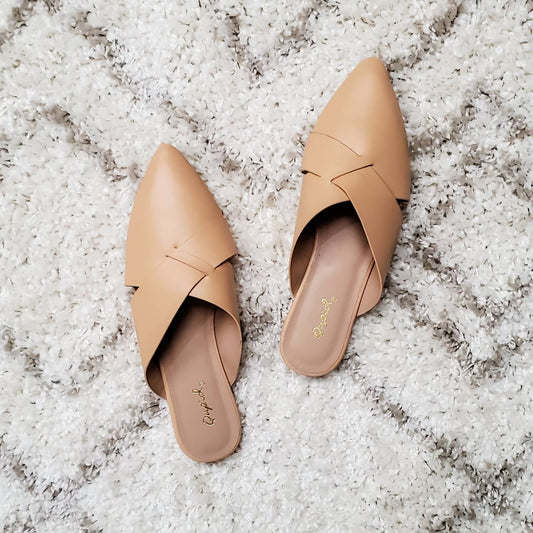 Qupid - Women's Swirl Ballerina Mules