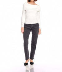 Fifteen Twenty - Asymmetric One Shoulder Top