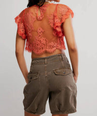 Free People - Lunar Ash Lace Top
