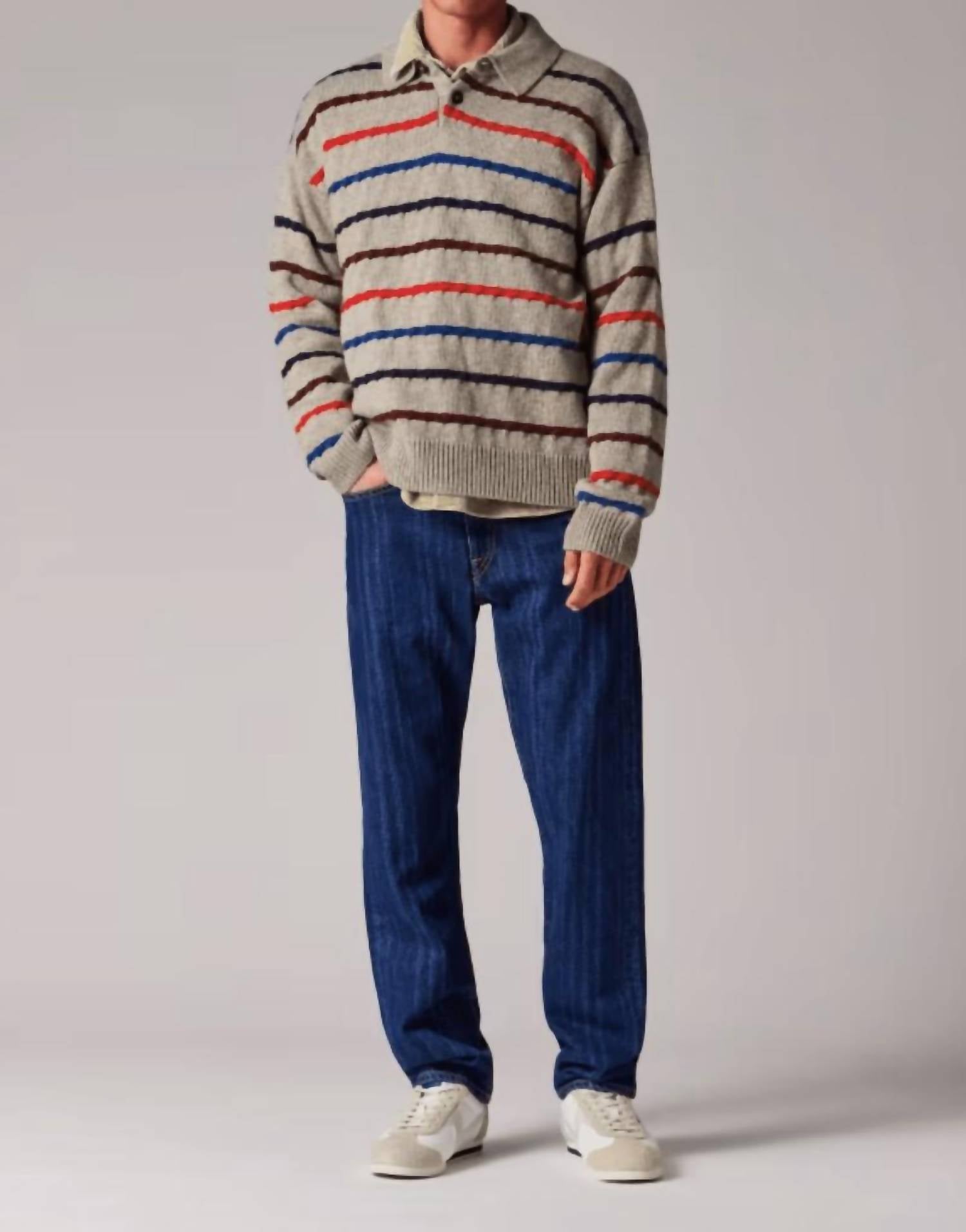 Paul Smith - Striped Knitted Polo Shirt