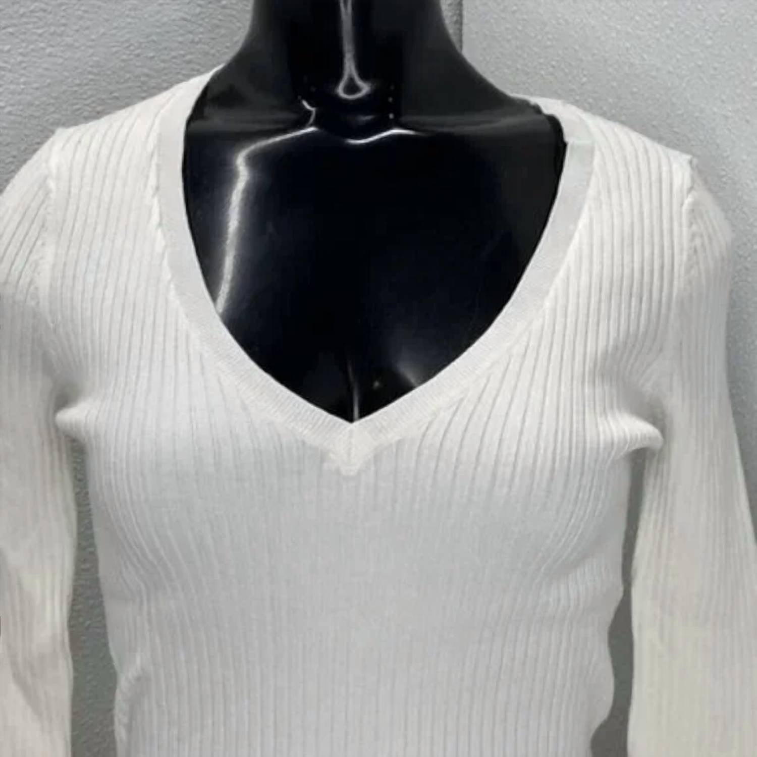The Kooples - Women's Rib Knit V-neck Sweater