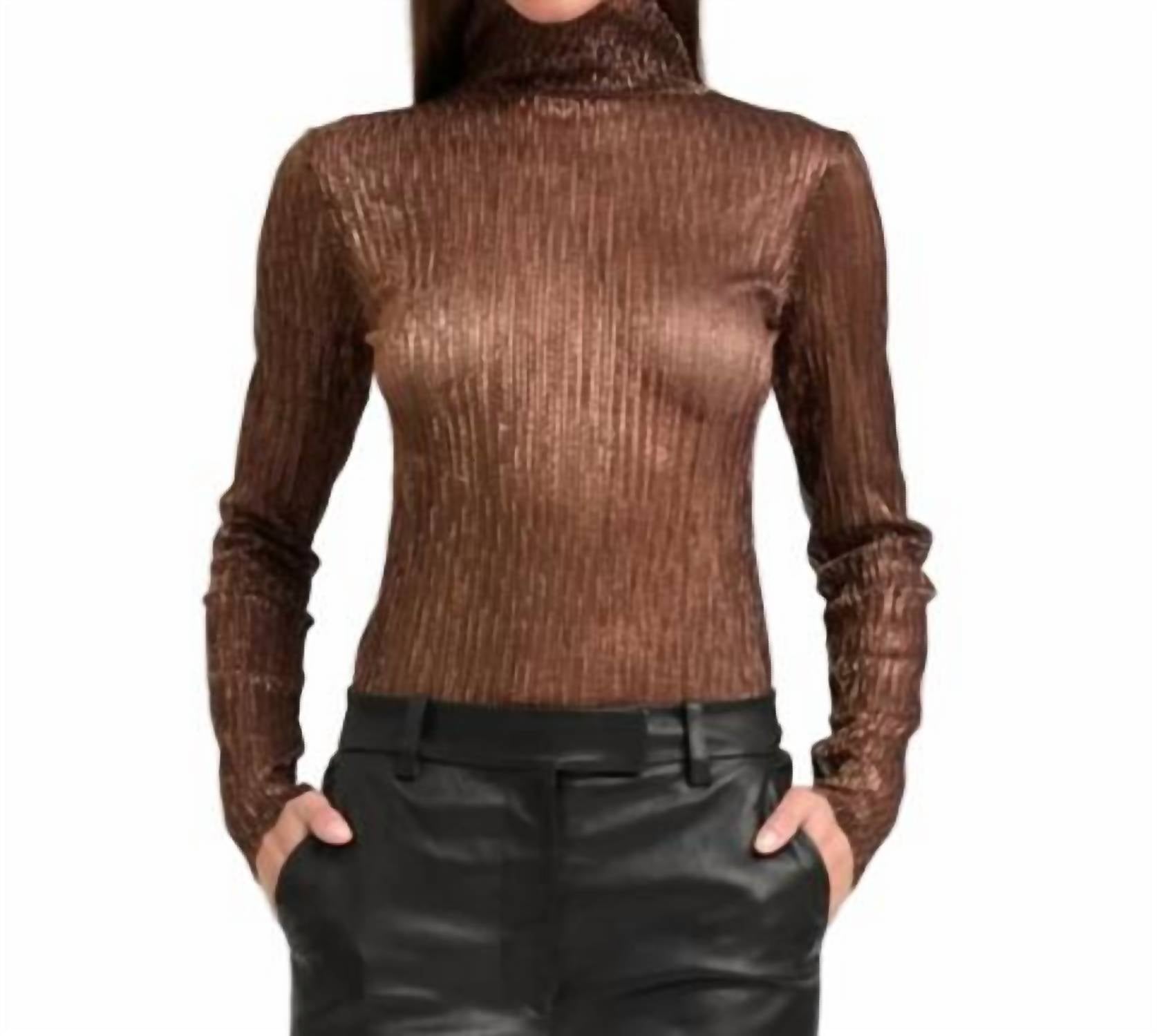 Sprwmn - Mock Neck Top