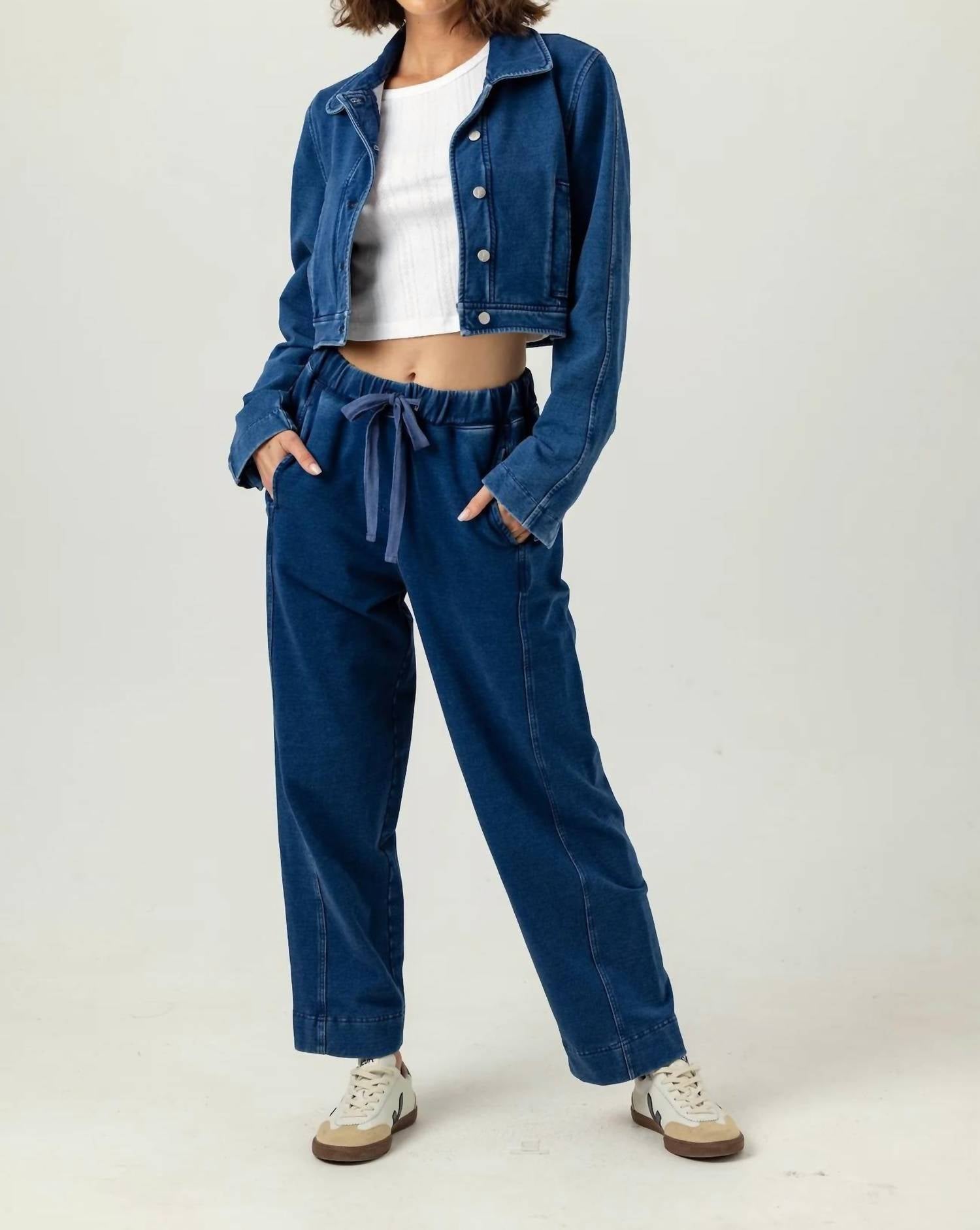 sundays Ryan Wide Leg Pants in denim - women's pants - view 4