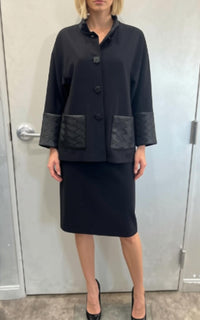 Frank Lyman - Quilted Suit and Skirt Set