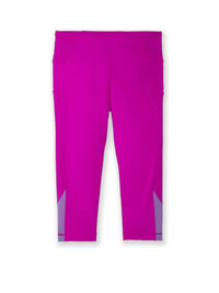 BROOKS Women's Method Half Crop Tight Leggings in magenta heliotrope - women's pants