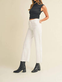 Just Black Denim - Slim Wide Leg Jeans