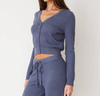 Monrow - Softknit French Waffle Cardigan