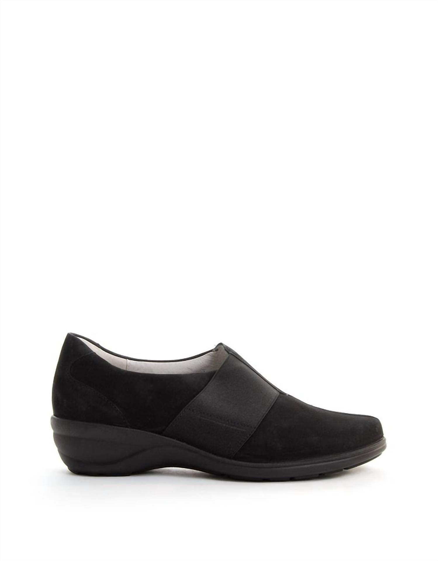 Waldlaufer Women's Fame Slip On Shoes in black - women's flats