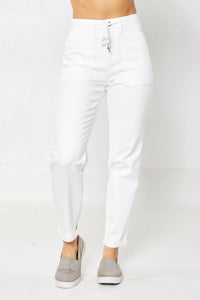 Judy Blue - High Waist Garment Dyed Cuffed Jogger Jean