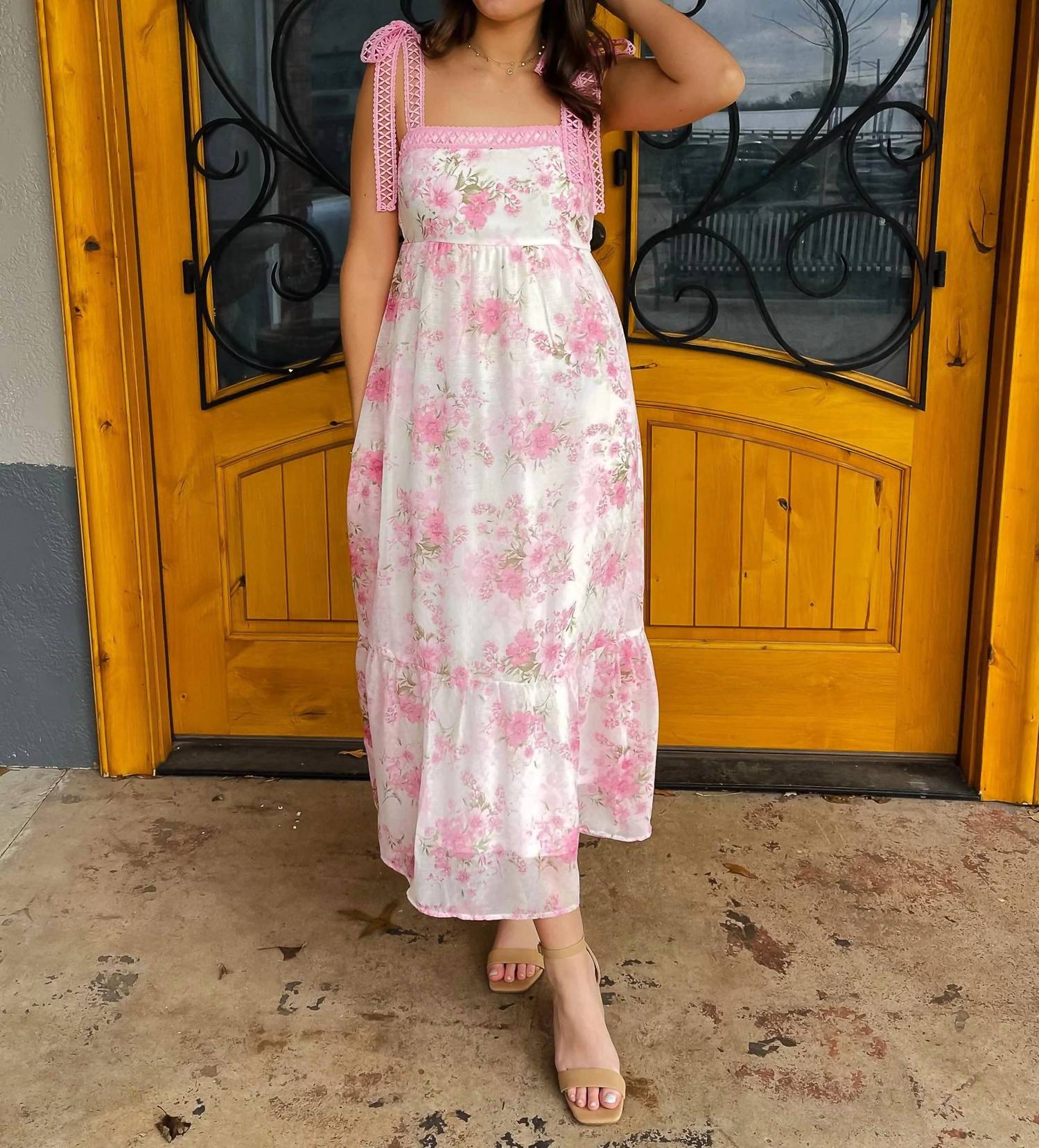 By The River - Blooming Romance Midi Dress