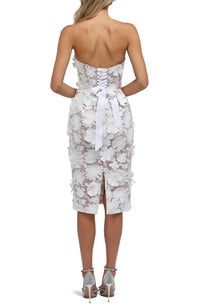 Helsi - Cecelia Strapless Appliqué Midi Dress