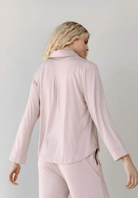 Cozy Earth - Women's Bamboo Long Sleeve Polo Top