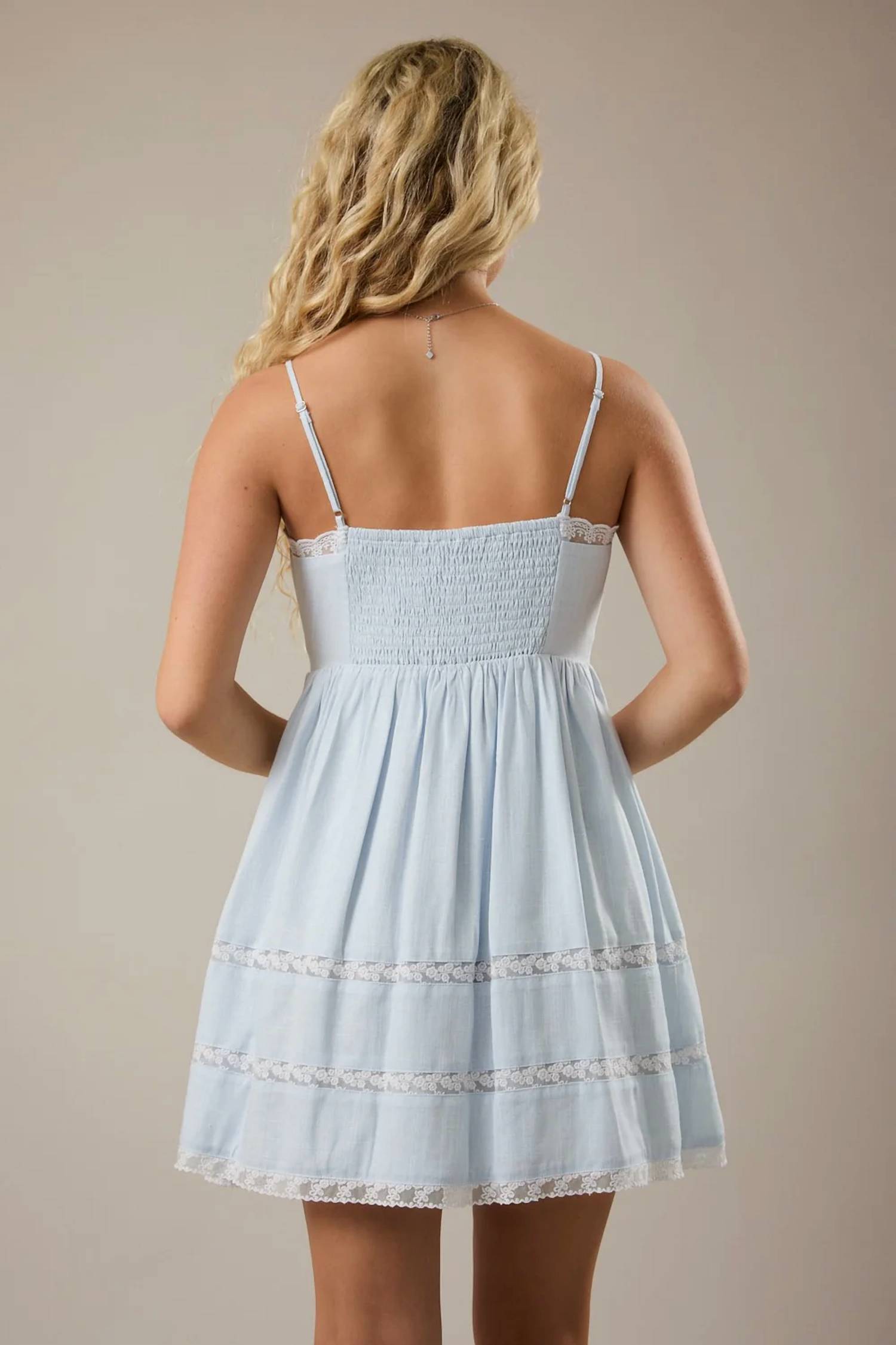 Le Lis - Petal Dress Mini Dress With Trim Detail