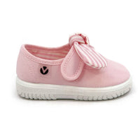 Victoria - Girls' Slip On Canvas Bow Shoes