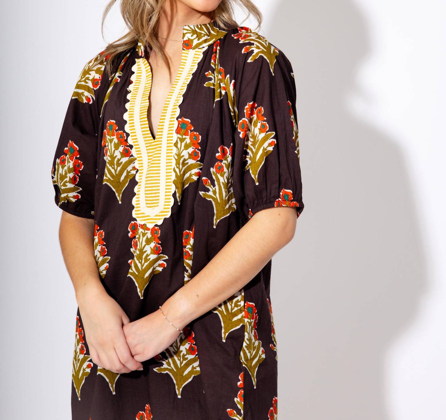 Thml - Petal Stripe V-Neck Dress