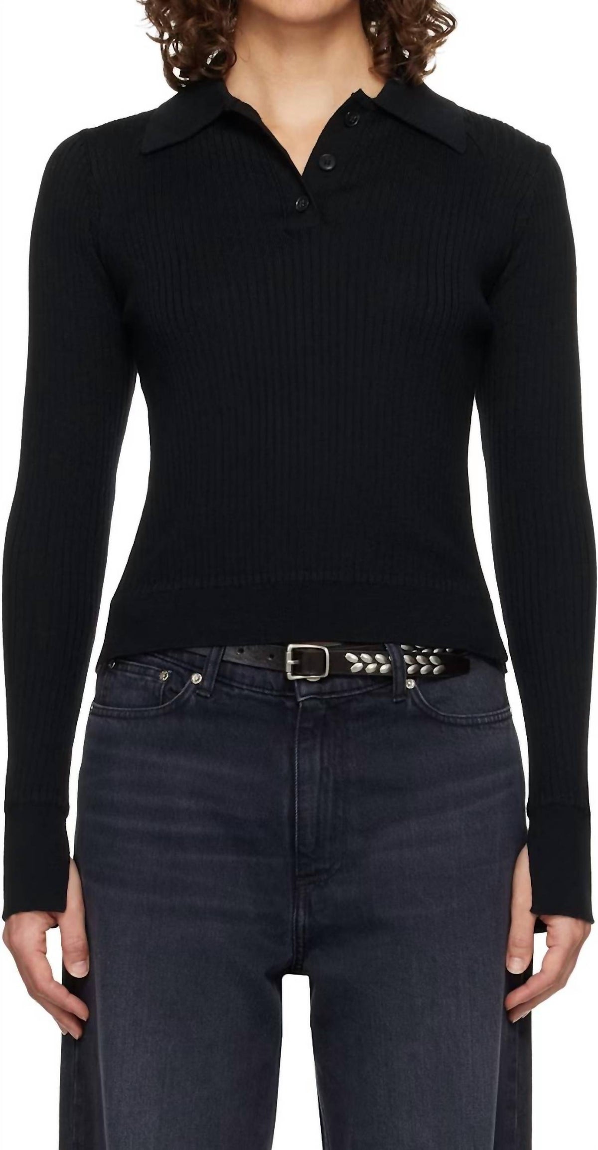 Mfpen - Rib Partial Placket Polo