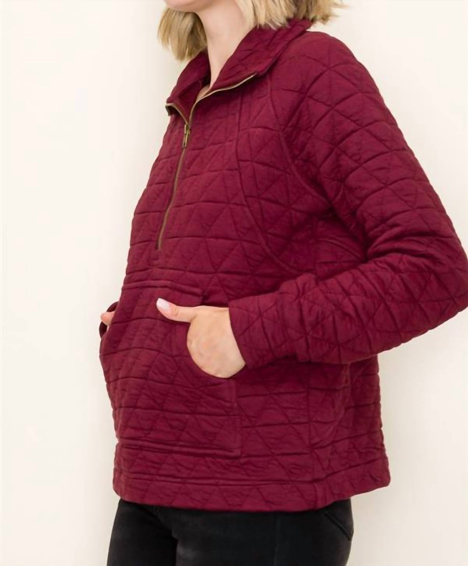 Staccato - Addison Half Zip Quilted Pullover