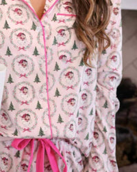 Jess Lea Santa’s Favorite Pajama in pink - women's intimate - alternate view
