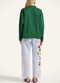 La Doublej - Embroidered Barrel Jean