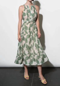 Greylin - Veneria Halter Midi Dress
