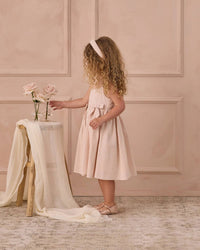 Rylee + Cru Girls Beatrice Midi Dress in petal - kids' dress - detail view
