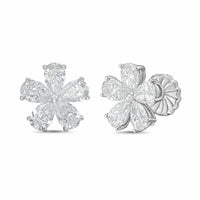 Diana M Jewels - Women's Pear Lab-Grown Diamond Stud Earrings (6.00 Ct TCW) - Elegant