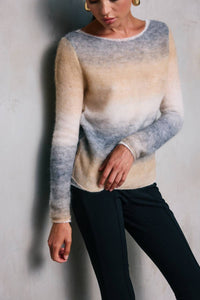 Line And Dot - Abstract Ombre Sweater