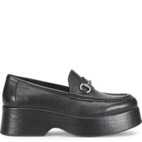 KORK-EASE Women's Parson Loafers in black - women's flats - detail view