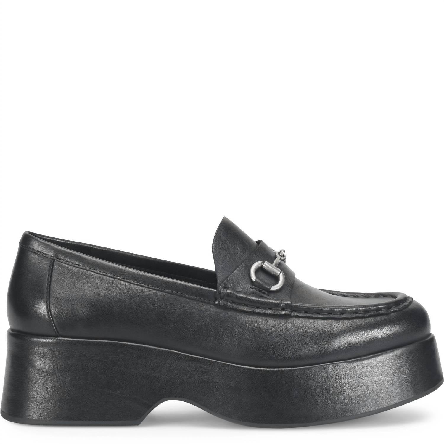 KORK-EASE Women's Parson Loafers in black - women's flats - detail view