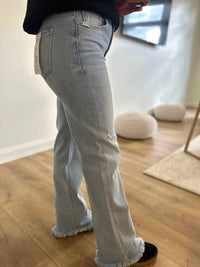 Risen - Tilton Tummy Control High Rise Long Straight Jeans
