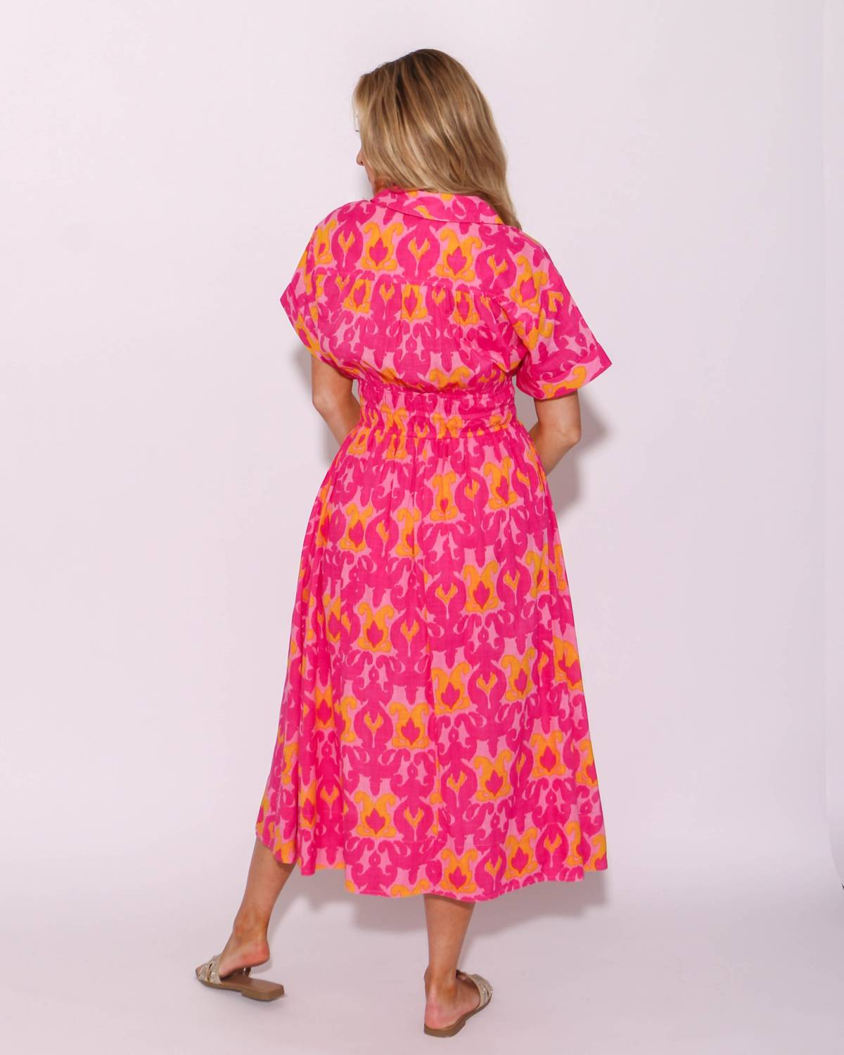 Ivy Jane - Ikatching Shirt Dress