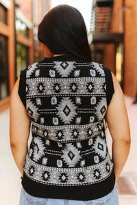 Lucky & Blessed - Aztec Sleeveless Vest