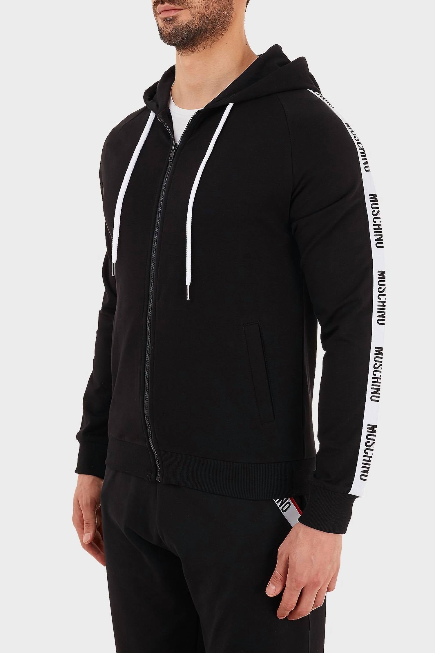 Moschino - Side Stripe Full Zip Hoodie